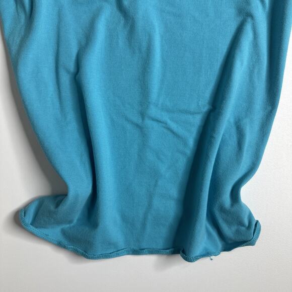 Y2k Faded Glory Womens Lace Trim Cami Tank Top Size M Teal Stretch Bra Buttons - Picture 4 of 8